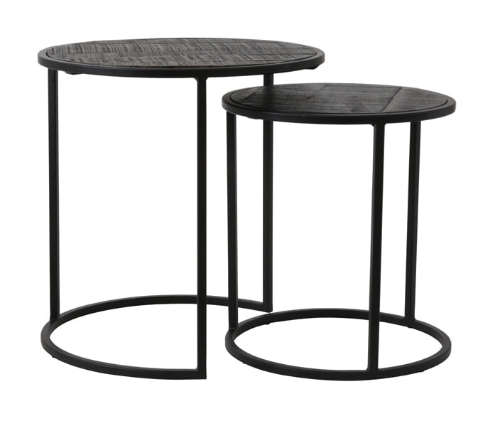 Light & Living Bijzettafel Doba Set van 2 stuks