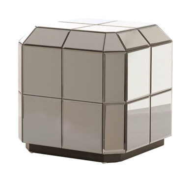 Light & Living Bijzettafel Luciano Glas