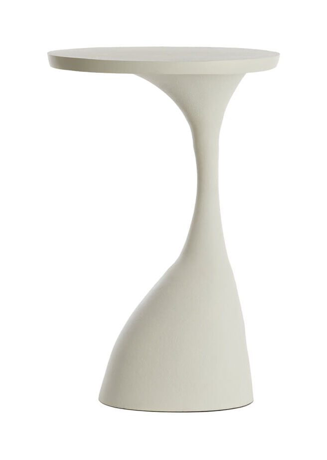 Light & Living Bijzettafel Macau 55cm hoog - Mat Crème - Rond | Light & Living