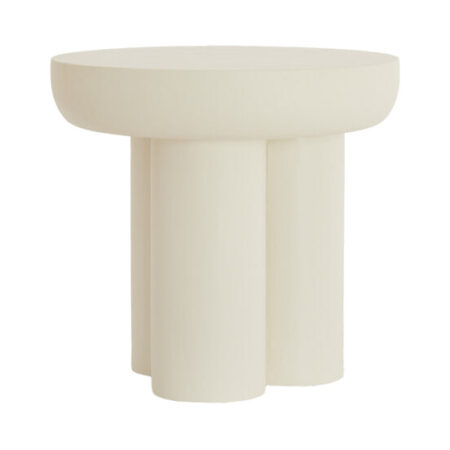 Light & Living Bijzettafel Mizuho 50cm - Crème - Rond | Light & Living