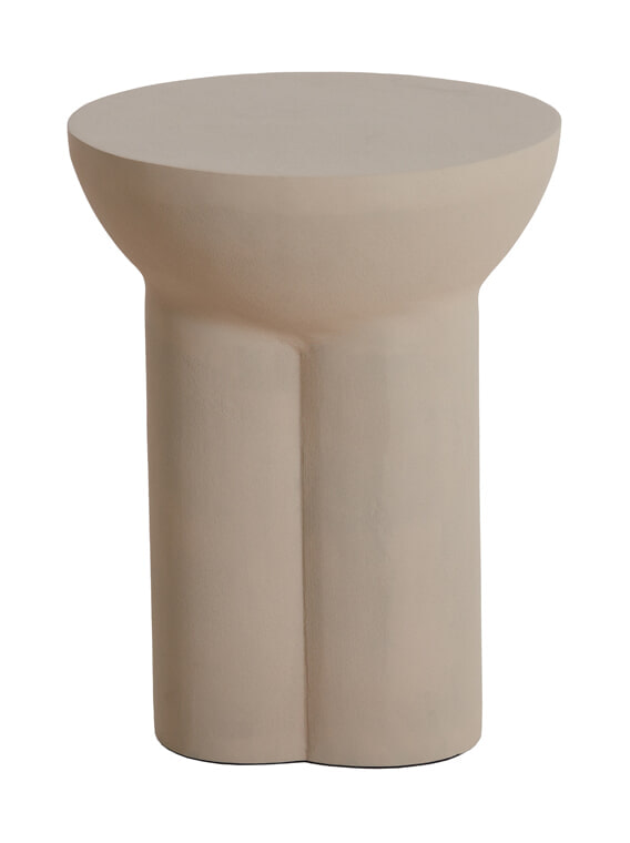 Light & Living Bijzettafel Ossana 39cm - Mat Zand - Rond | Light & Living