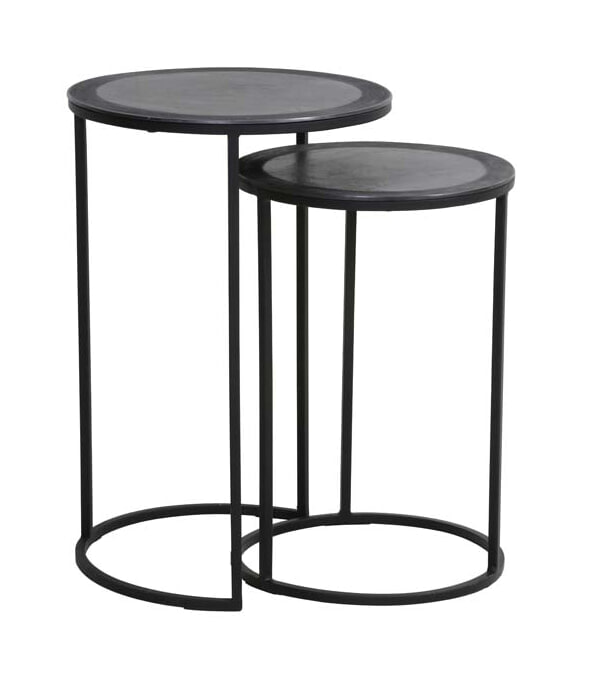 Light & Living Bijzettafel Talca Set van 2 stuks