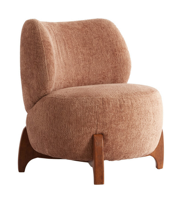 Light & Living Fauteuil Binoa Bouclé - Oud Roze | Light & Living