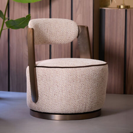 Light & Living Fauteuil Kemena - Crème | Light & Living