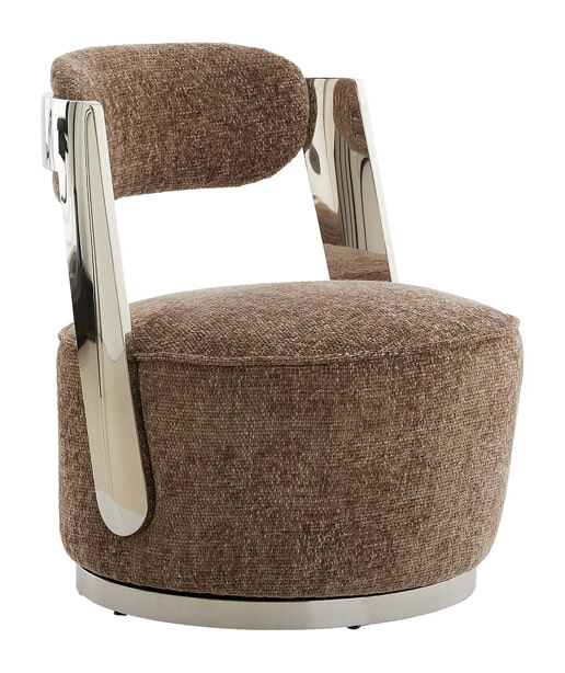 Light & Living Fauteuil Kemena - Grijs/Bruin | Light & Living