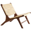 Light & Living Fauteuil Payan Teakhout en bananenblad - Bruin - Japandi | Light & Living