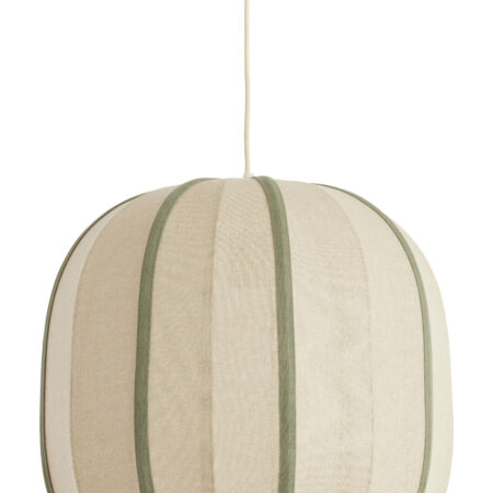 Light & Living Hanglamp Esmiria Ø51cm - Naturel/Olijfgroen - Rond | Light & Living