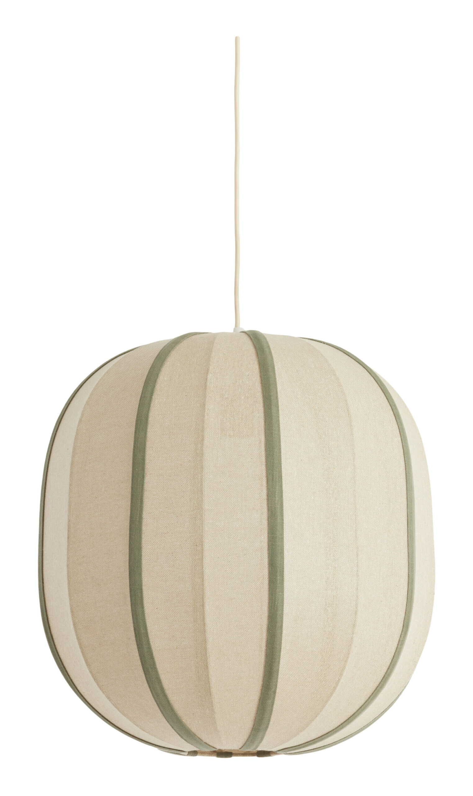 Light & Living Hanglamp Esmiria Ø51cm - Naturel/Olijfgroen - Rond | Light & Living