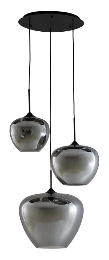 Light & Living Hanglamp Mayson 3-Lamps - Smoke | Light & Living