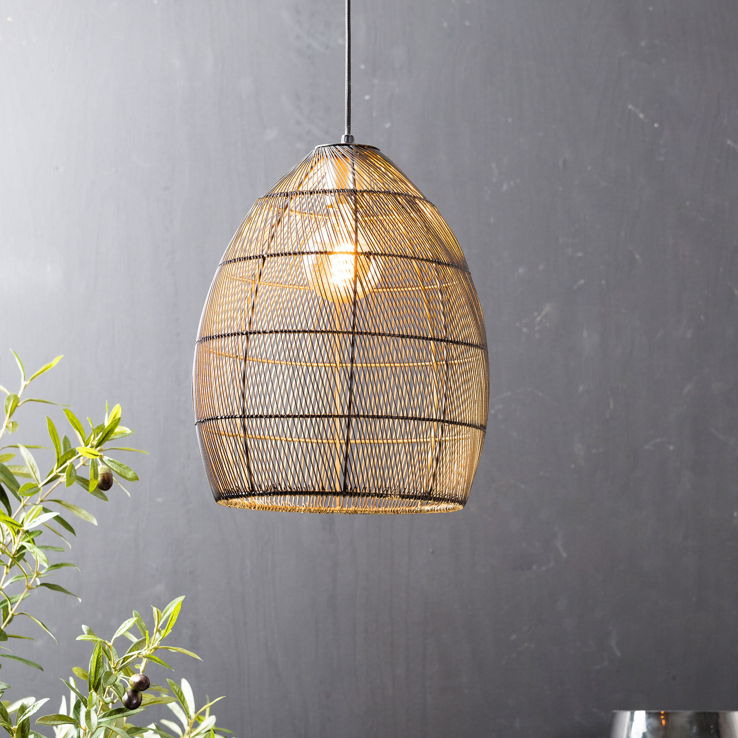 Light & Living Hanglamp Meya 30cm - Zwart | Light & Living
