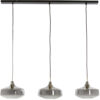 Light & Living Hanglamp Solna 3-Lamps - Smoke/Antiek Brons | Light & Living