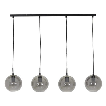 Light & Living Hanglamp Subar 4-Lamps - Zwart | Light & Living