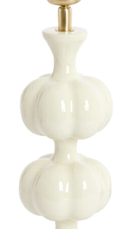 Light & Living Lampvoet Caldas 29cm - Crème (excl. kap) - Rond | Light & Living