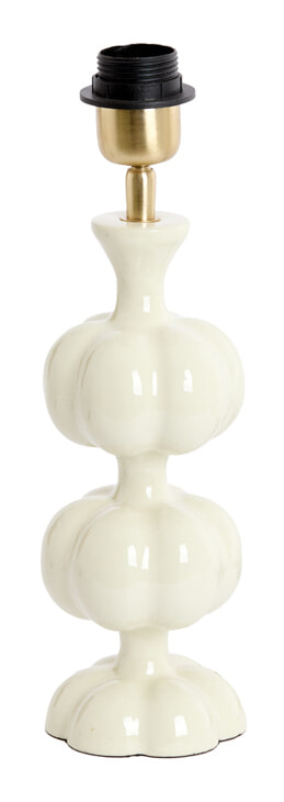 Light & Living Lampvoet Caldas 29cm - Crème (excl. kap) - Rond | Light & Living