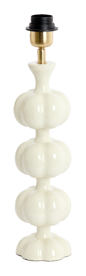 Light & Living Lampvoet Caldas 38cm - Crème (excl. kap) - Rond | Light & Living