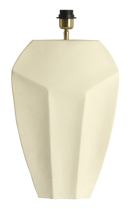 Light & Living Lampvoet Cordoba 48cm - Mat Crème (excl. kap) | Light & Living
