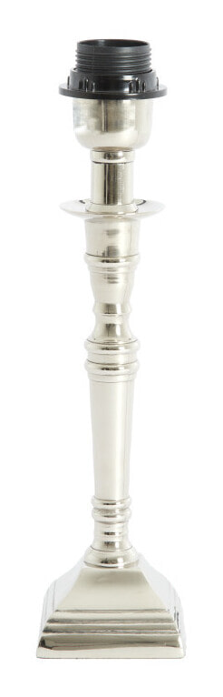 Light & Living Lampvoet Delhi 25cm - Nikkel (excl. kap) - Vierkant | Light & Living