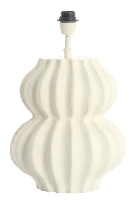 Light & Living Lampvoet Kelian 38cm - Crème (excl. kap) - Ovaal | Light & Living