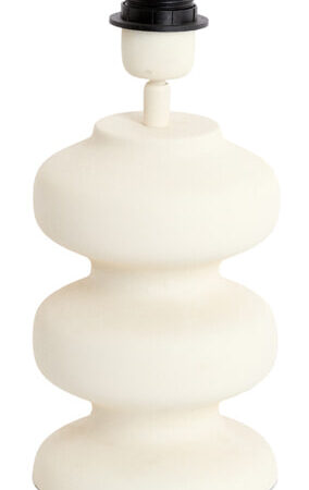 Light & Living Lampvoet Soroca 24cm - Mat Crème (excl. kap) - Organisch | Light & Living