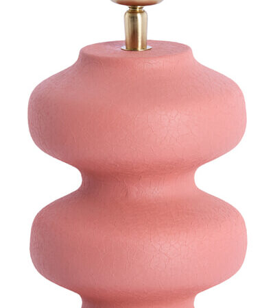 Light & Living Lampvoet Soroca 24cm - Mat Koraalroze (excl. kap) - Rond | Light & Living