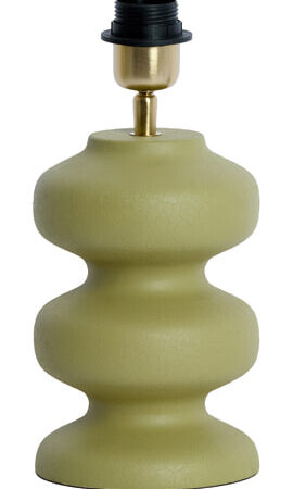 Light & Living Lampvoet Soroca 24cm - Mat Olijfgroen (excl. kap) - Rond | Light & Living