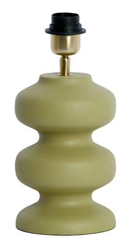 Light & Living Lampvoet Soroca 24cm - Mat Olijfgroen (excl. kap) - Rond | Light & Living