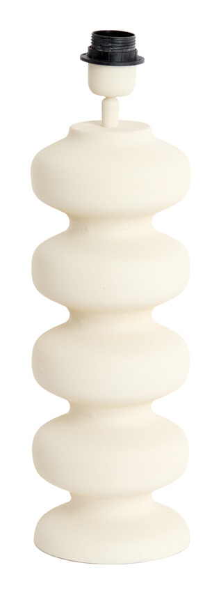 Light & Living Lampvoet Soroca 42cm - Crème (excl. kap) - Rond | Light & Living