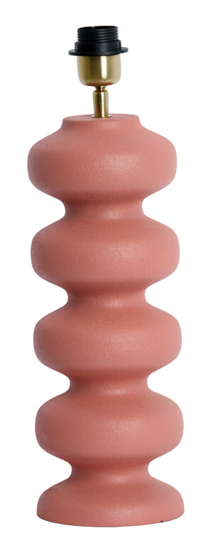 Light & Living Lampvoet Soroca 42cm - Mat Koraalroze (excl. kap) - Rond | Light & Living