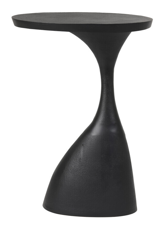 Light & Living Ovale Bijzettafel Macau 40 x 33cm - Mat Zwart - Ovaal | Light & Living