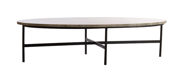 Light & Living Ovale Salontafel Loes Marmer