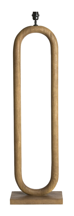 Light & Living Ovale Vloerlamp Paceco 119cm - Grijs/Donkerbruin (excl. kap) | Light & Living