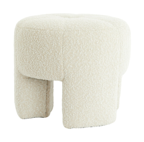 Light & Living Poef Batoemi Bouclé - Crème - Organisch | Light & Living