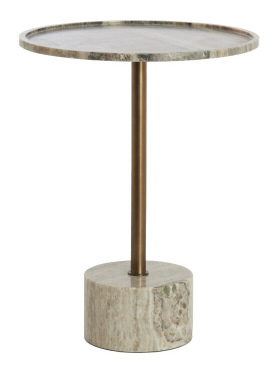 Light & Living Ronde Bijzettafel Civita Marmerlook