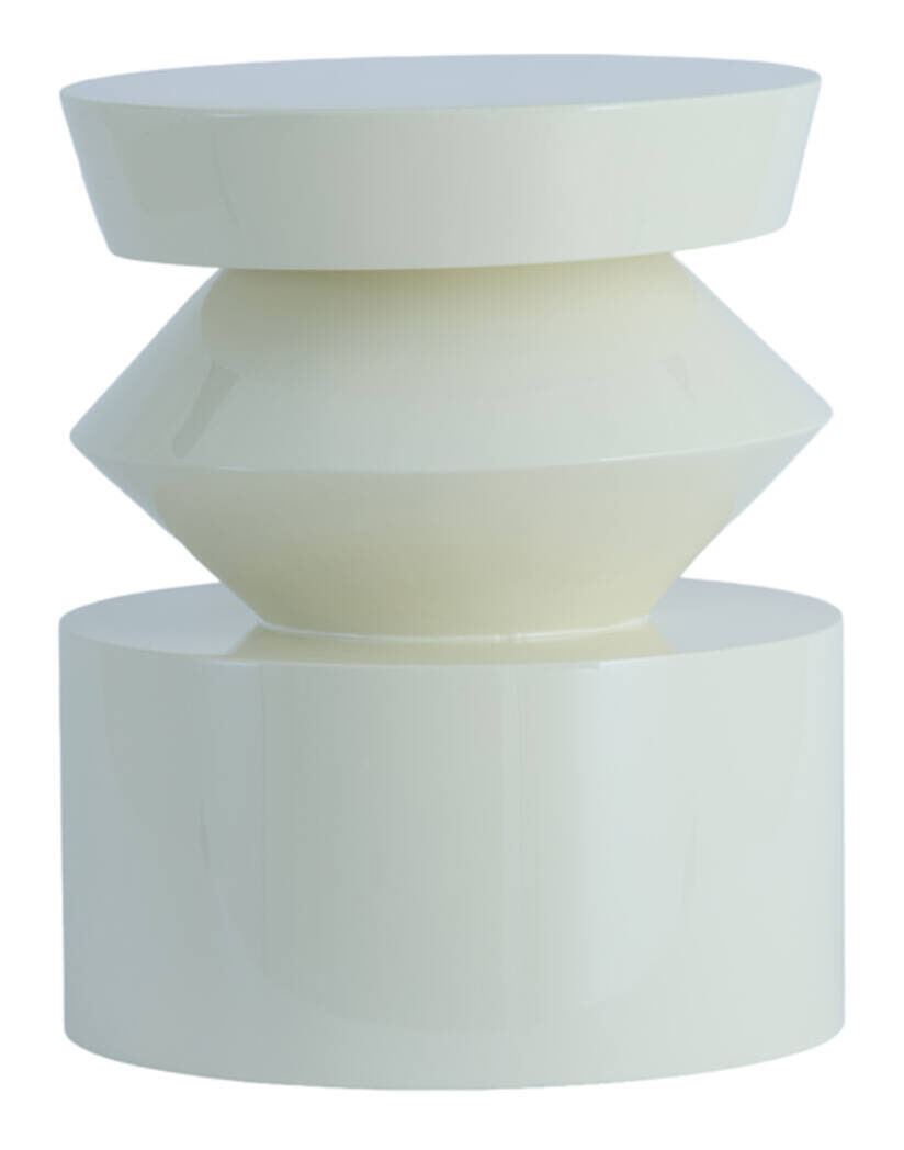 Light & Living Ronde Bijzettafel Dhoti Ø40cm - Crème | Light & Living
