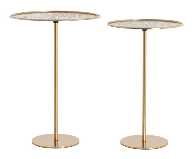Light & Living Ronde Bijzettafel Lia Set van 2 stuks - Antiek Brons | Light & Living
