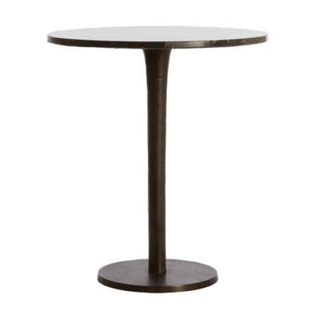Light & Living Ronde Bijzettafel Pazo 48cm - Donkerbruin | Light & Living