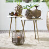 Light & Living Ronde Bijzettafel Zeca Marmer
