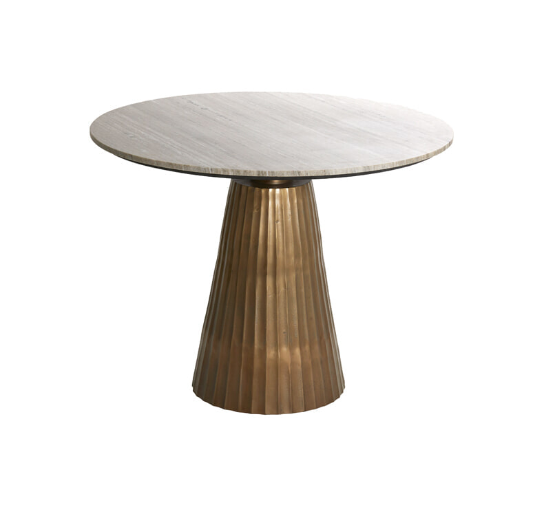 Light & Living Ronde Eettafel Rianne Marmer