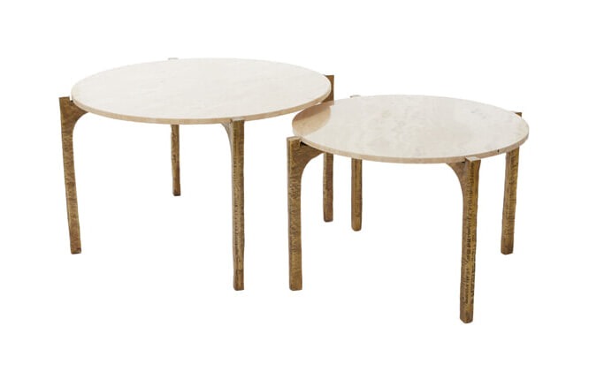 Light & Living Ronde Salontafel Kanae Set van 2 stuks