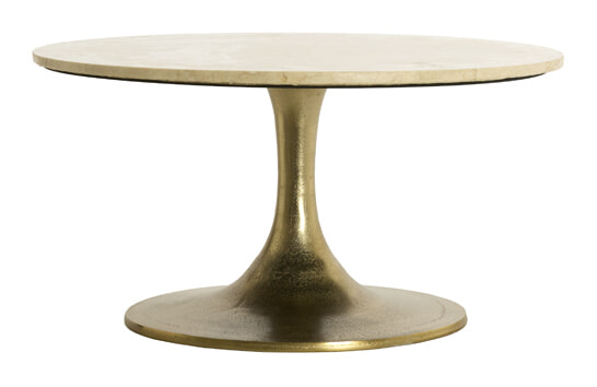 Light & Living Ronde Salontafel Tomar Marmerlook