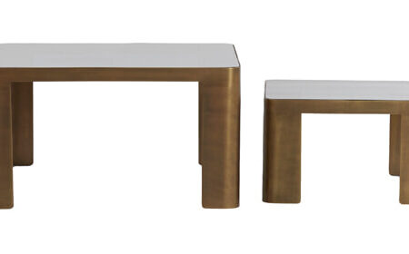 Light & Living Salontafel Oxe Set van 2 stuks - Antiek Brons - Vierkant | Light & Living