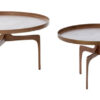 Light & Living Salontafel Pano Set van 2 stuks - Donker Brons - Rond | Light & Living