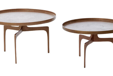 Light & Living Salontafel Pano Set van 2 stuks - Donker Brons - Rond | Light & Living