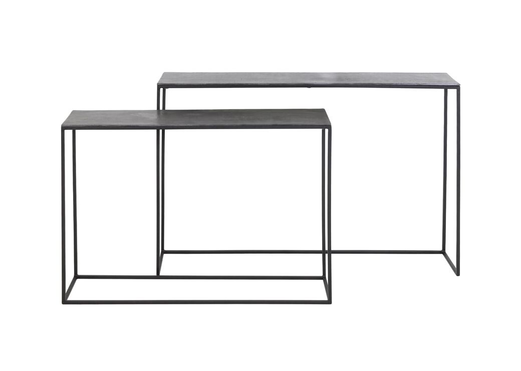 Light & Living Sidetable Boca Set van 2 stuks - Zwart | Light & Living