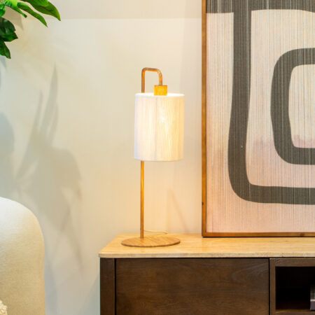 Light & Living Tafellamp Donio 60cm - Crème - Japandi | Light & Living