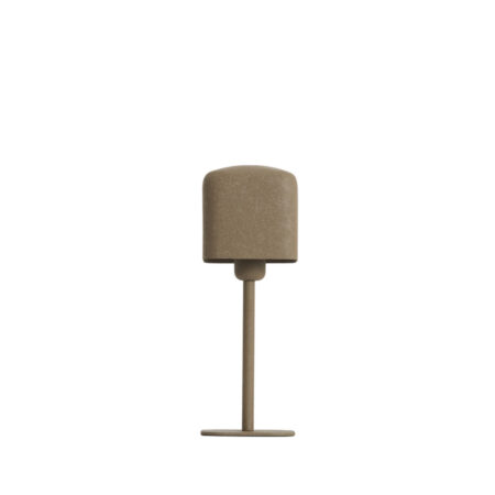 Light & Living Tafellamp Elenie 36cm - Mat Donkerbruin - Vierkant | Light & Living