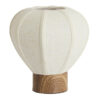 Light & Living Tafellamp Kyzo Linnen en houtlook