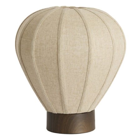 Light & Living Tafellamp Kyzo Linnen en houtlook