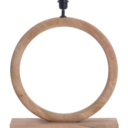 Light & Living Tafellamp Nubia Mangohout - Naturel (excl. kap) | Light & Living