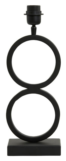 Light & Living Tafellamp Stelios 36cm - Mat Zwart (excl. kap) | Light & Living